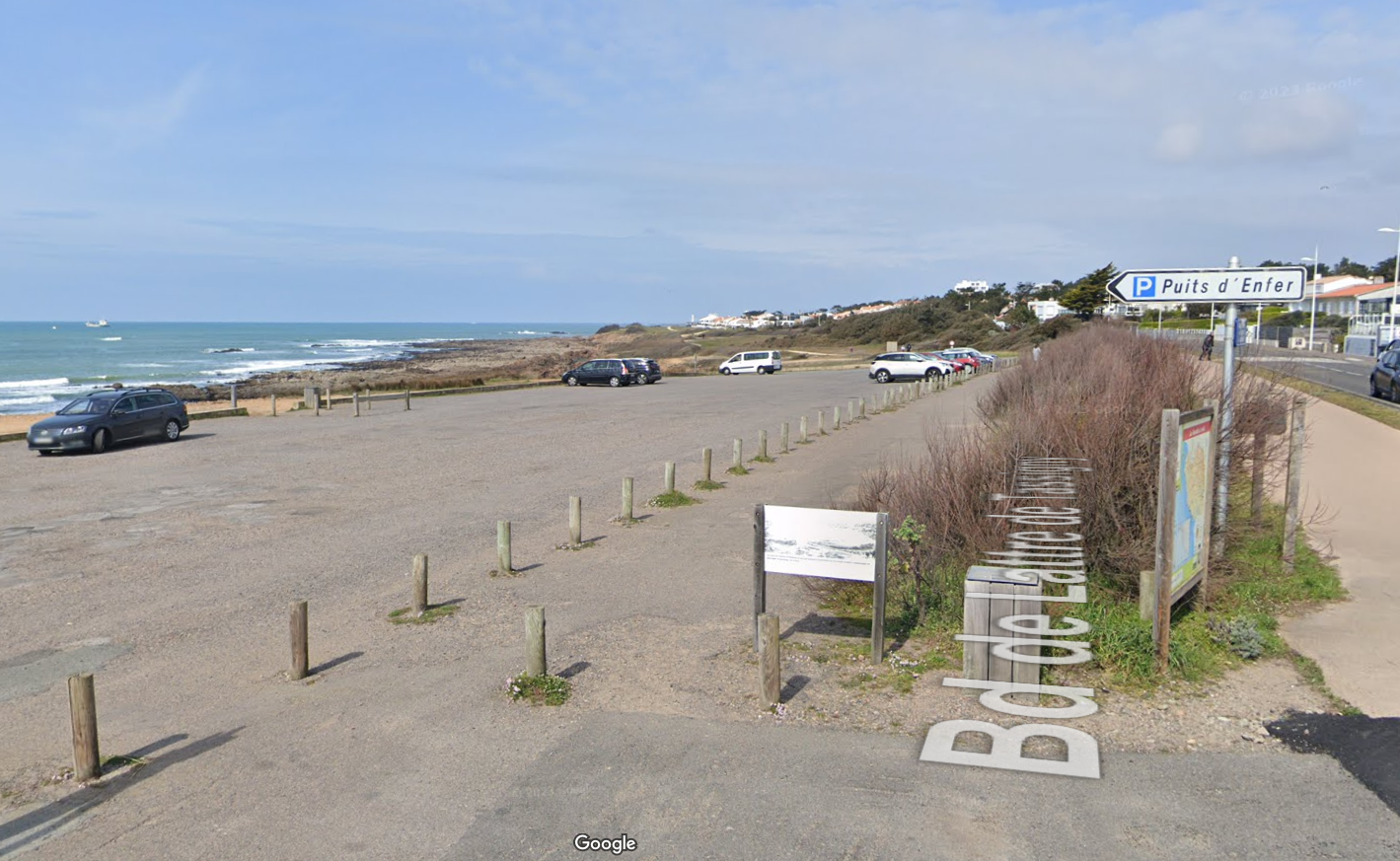 Parking Puits d'Enfer chteau d'olonne